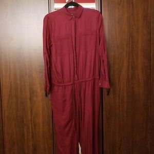 Maroon jumpsuit